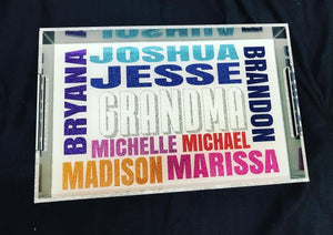 Acrylic Personalized Name Tray