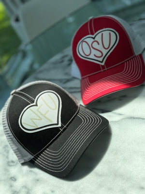 College Heart Baseball Cap