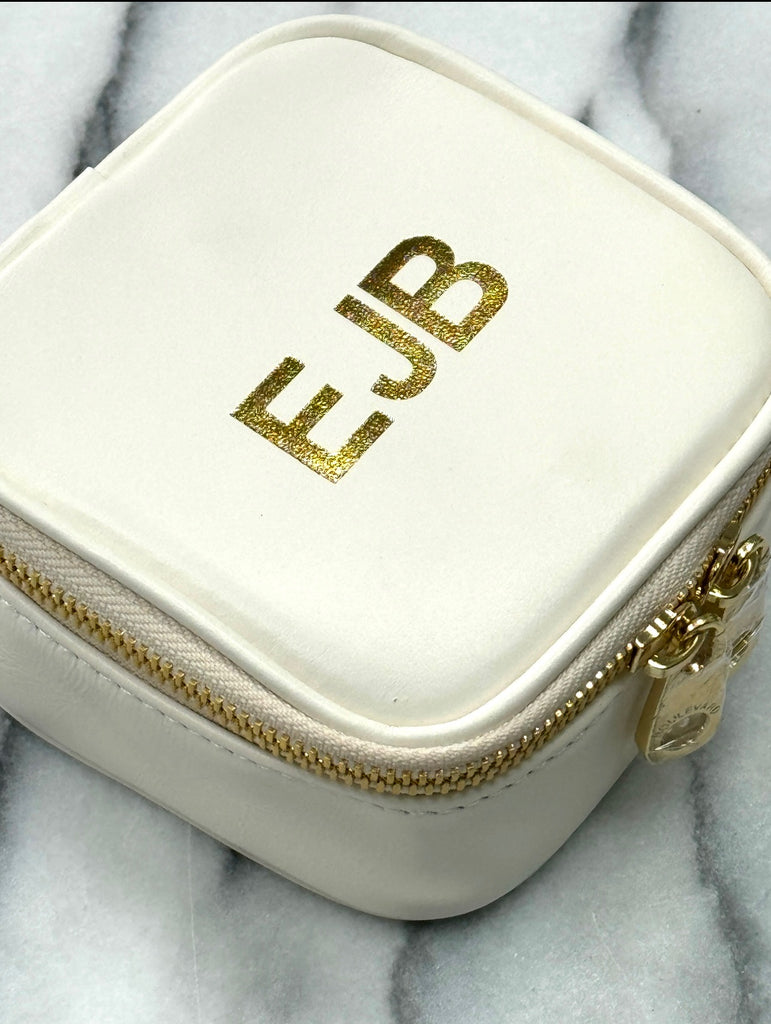 Personalized Mini Travel Jewelry Box