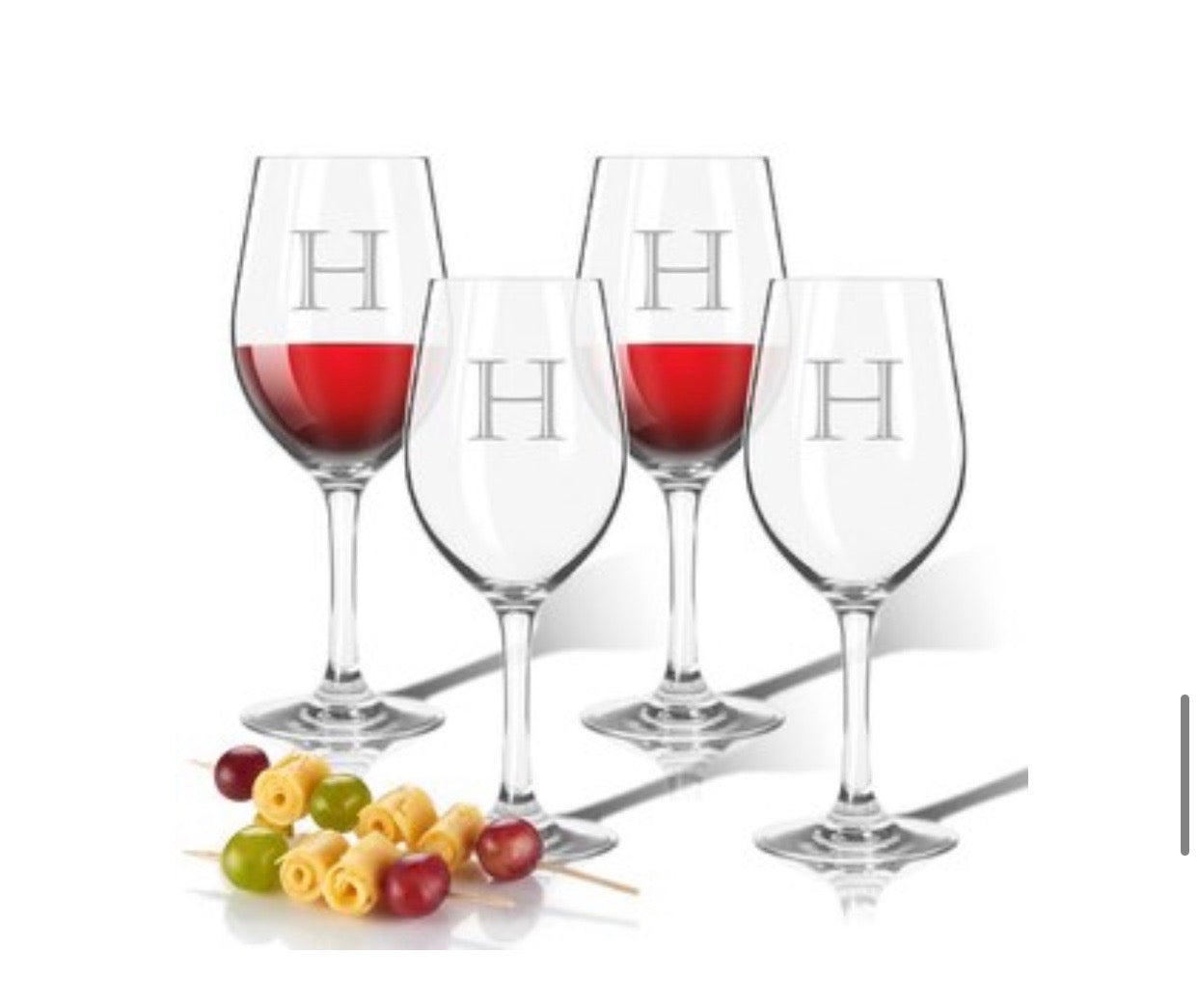 Personalized Unbreakable Wine Stems Set of 4